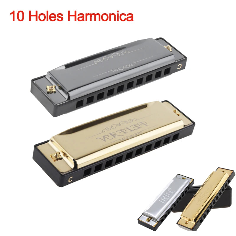 Professional Blues Harmonica 10 Hole 20 Tone &ndash; For Beginners
