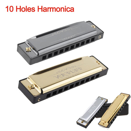 Professional Blues Harmonica 10 Hole 20 Tone &ndash; For Beginners