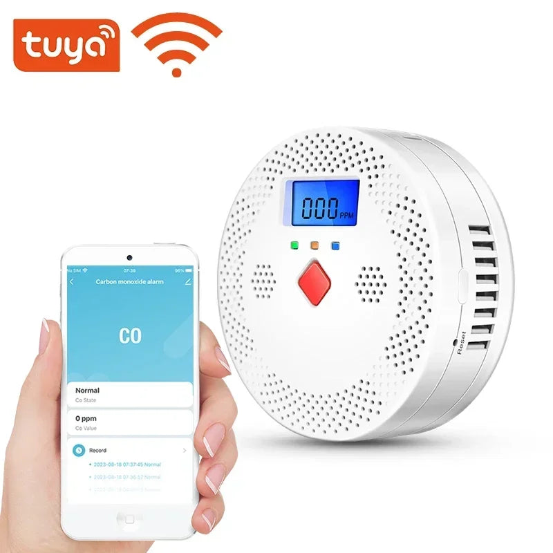 Tuya Wifi CO Detector With LCD Display &ndash; 70dB Alarm Default Title