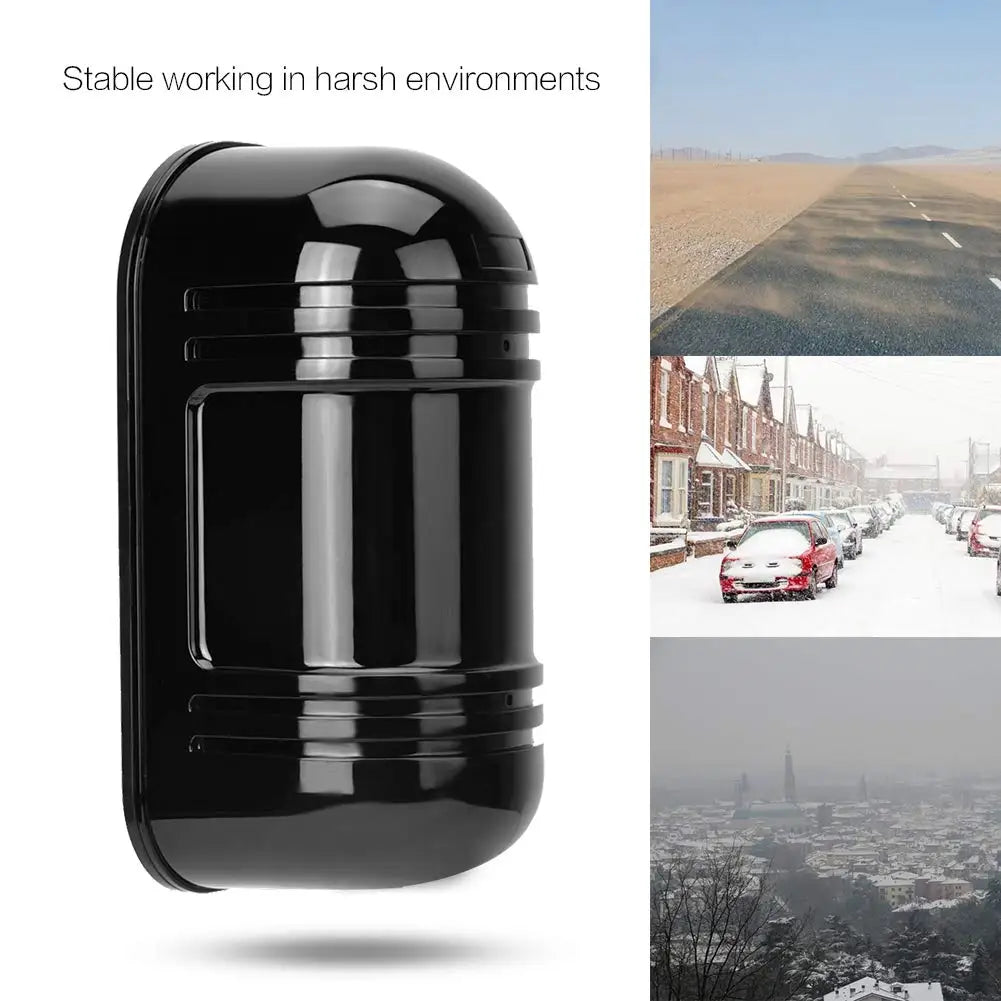 Invisible Beam Barrier Active Detection Digital Pulse Infrared Sensor 100m Waterproof IR Alarm