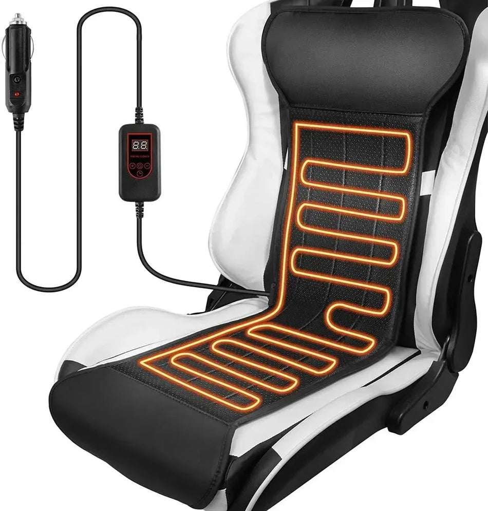 Capa de Banco de Carro Universal Antiderrapante com Encosto Preta