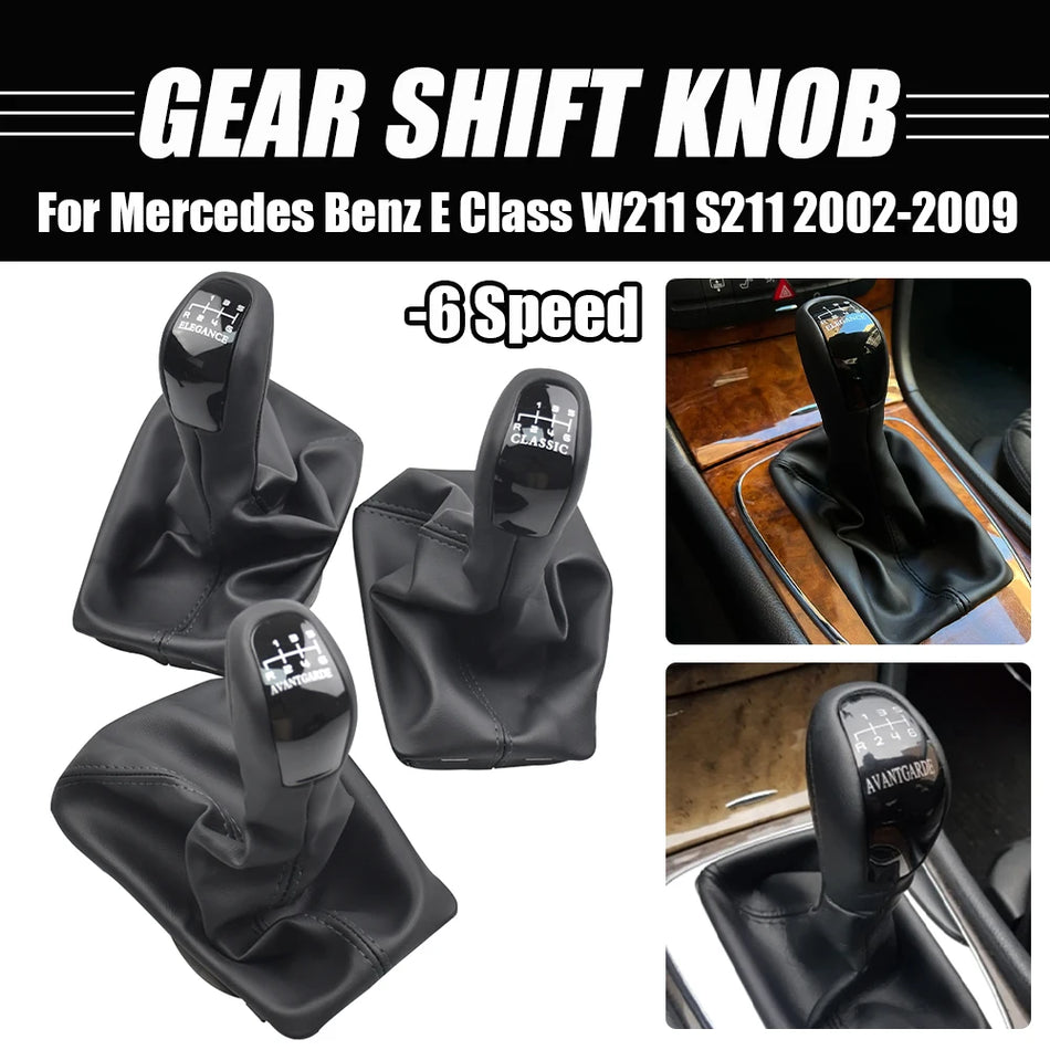 Копче за смяна на предавките с PU кожен маншет за Mercedes-Benz W211 S211 E Class