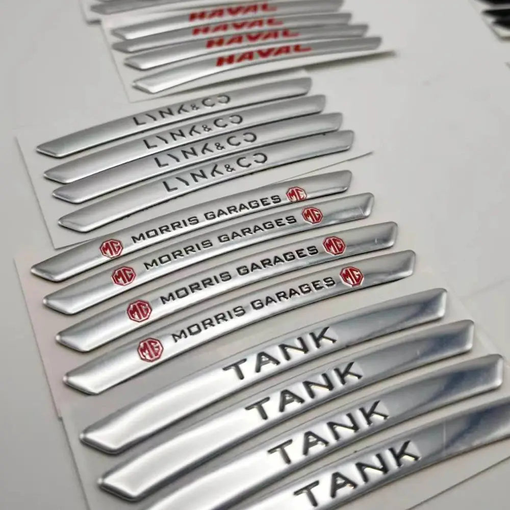 3D Aluminum Wheel Hub Emblems for Chery Tank Geely MG Lynk Co Haval by InterCyprus Trading Ltd
