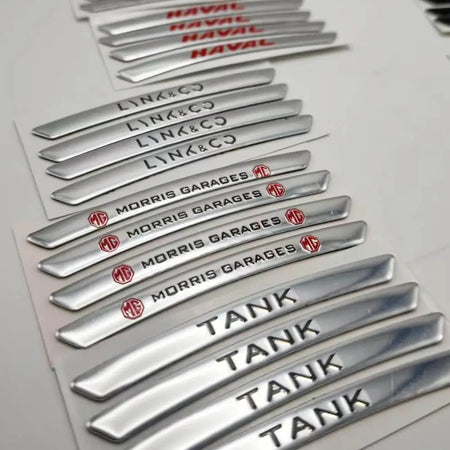 3D Aluminum Wheel Hub Emblems for Chery Tank Geely MG Lynk Co Haval by InterCyprus Trading Ltd