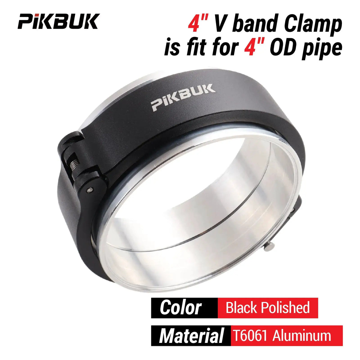 PIKBUK Universal 2/2.5/3/3.5/4 Inch Pinless HD Clamp For Intercooler Pipe Clamp And Flanges 63/76/102mm by InterCyprus Trading Ltd