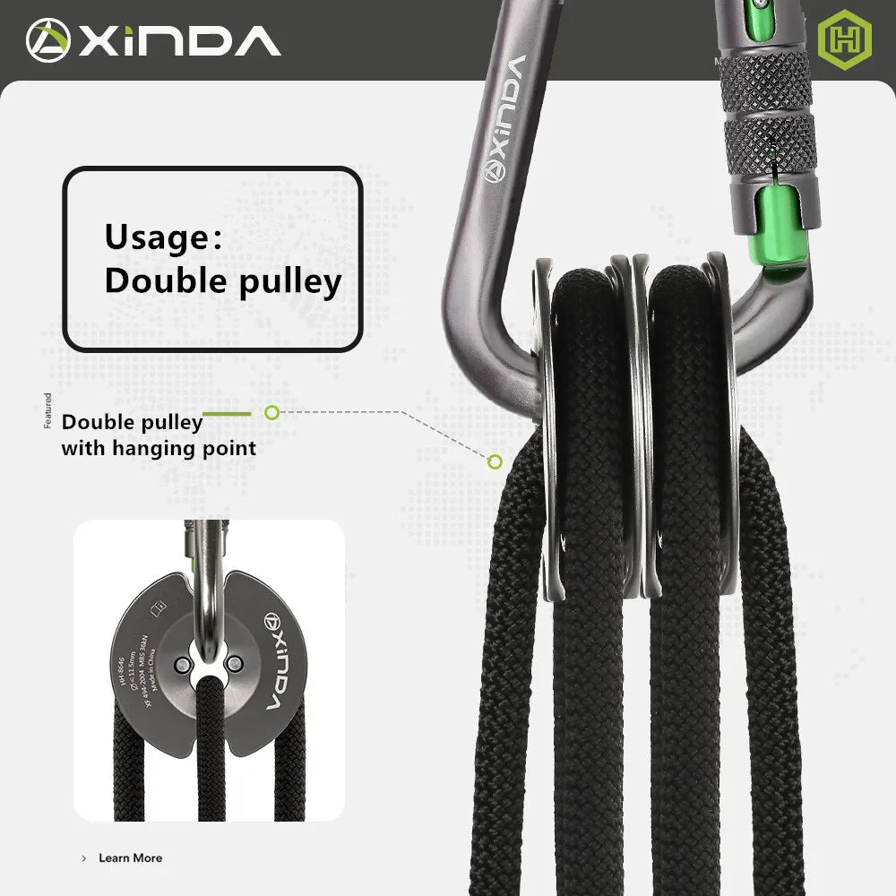 Xinda Rock Climbing Bidirectional Pulley &ndash; Efficient Lifting