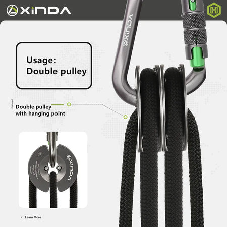 Xinda Rock Climbing Bidirectional Pulley &ndash; Efficient Lifting