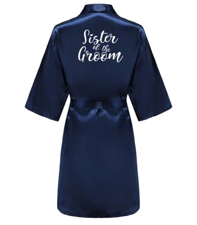 Elegant Satin Silk Robe for Women - Knee-Length, Poplin Fabric As the photo show / XXL