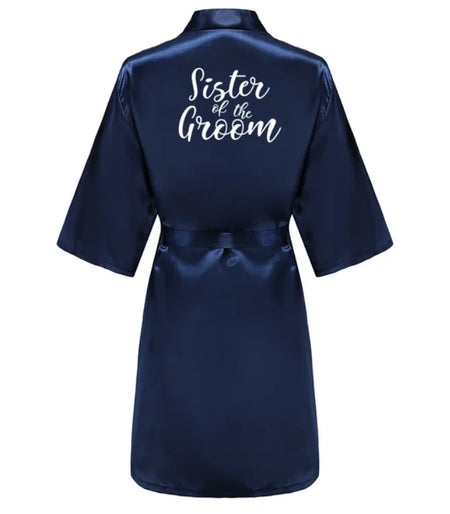 Elegant Satin Silk Robe for Women - Knee-Length, Poplin Fabric As the photo show / XXL