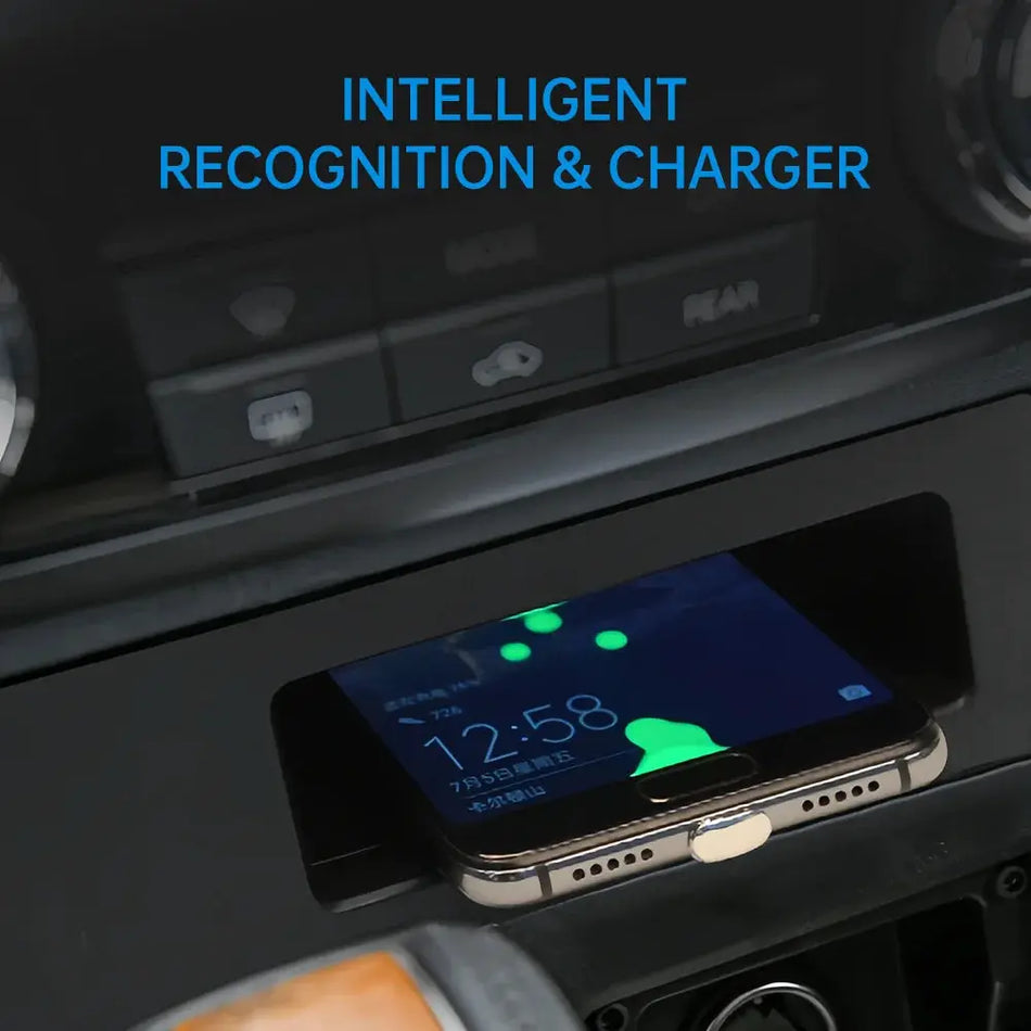 Wireless Charger Phone Holder for Mitsubishi Pajero V97 V93 V87 2012-2016 by InterCyprus Trading Ltd