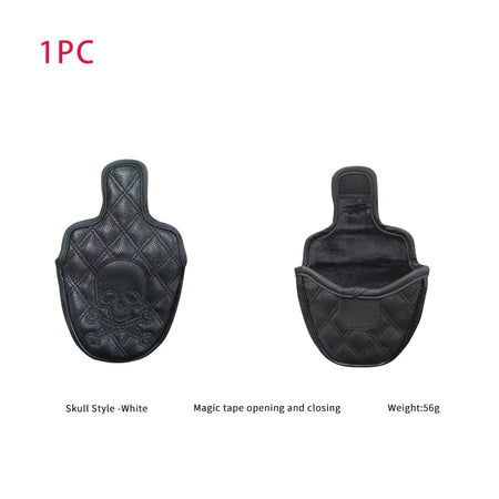 Efunist Golf Headcover Set &ndash; Waterproof PU Leather Durability Black Mallet Putter