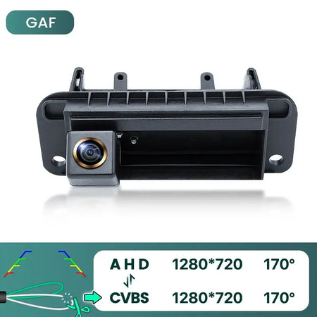 Rear View Camera With 1080P HD And Guide Lines For Mercedes-Benz C-Class W204 by InterCyprus Trading Ltd