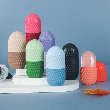 Ice Face Roller Beauty Massage Silicone Mold for Eye Puffiness &amp; Pore Reduction