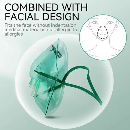Full Face Oxygen Mask For All Ages - Universal Fit Plus
