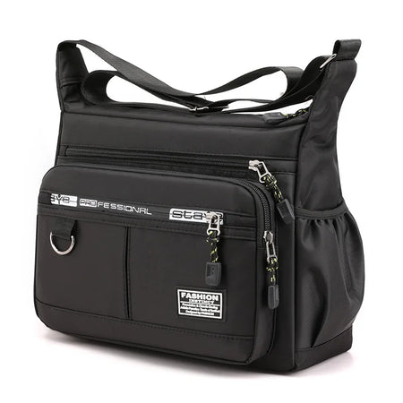 Men's Oxford Crossbody Bag Black