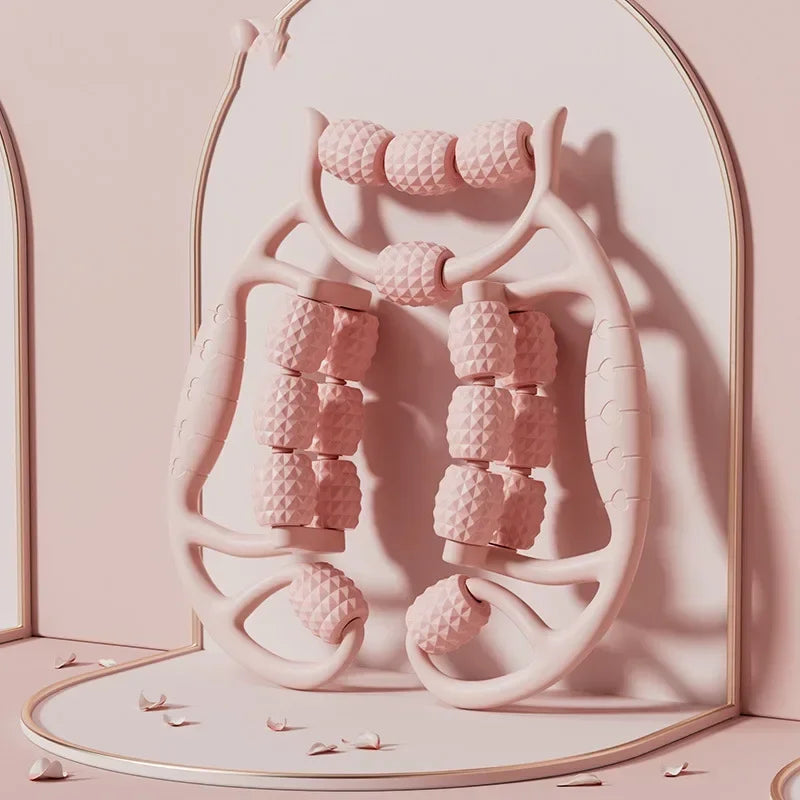 MIHJUSFDH Slimming Body Massage Roller for Cellulite Reduction and Relaxation Pink