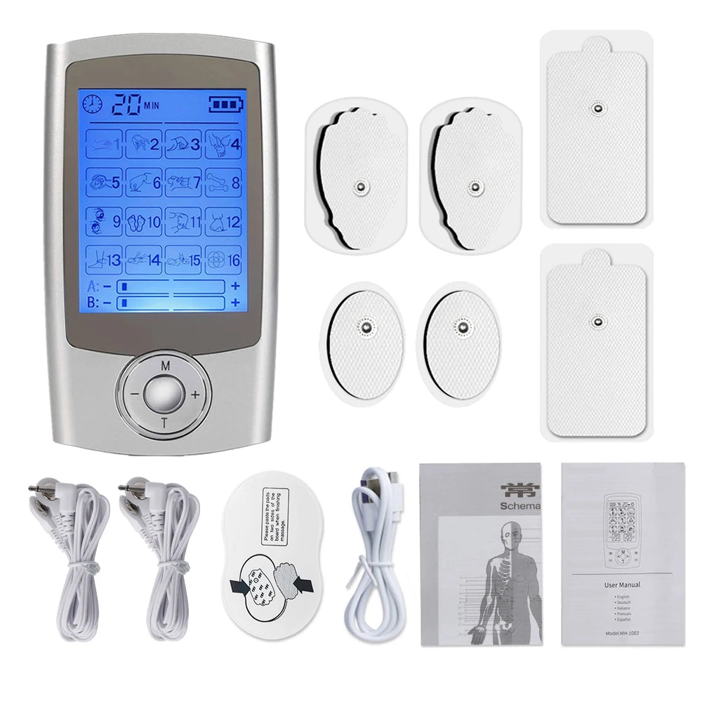 TENS Unit 16 Modes EMS Muscle Stimulator for Pain Relief and Relaxation 16TEN-SL-01