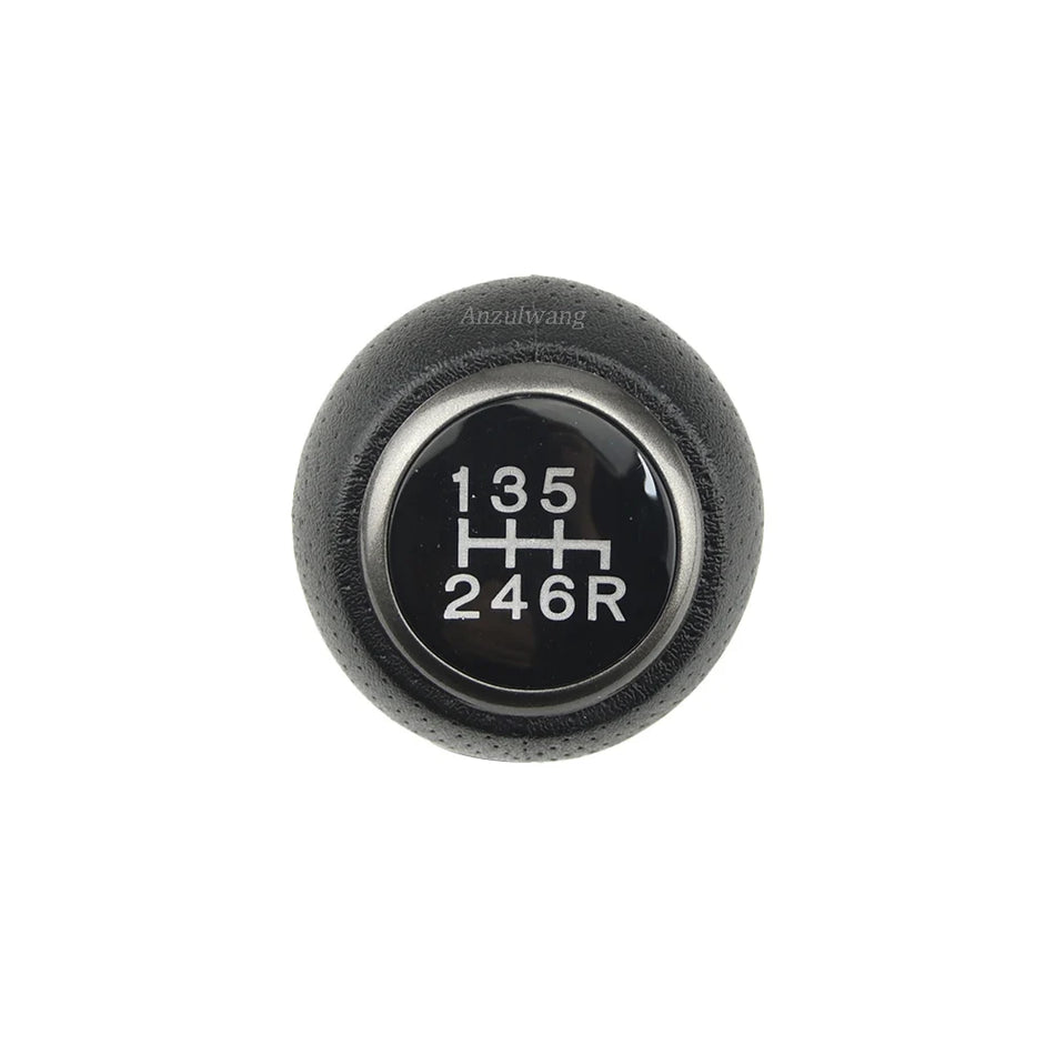 Perilla de Cambio de 6 Velocidades de Cuero ABS para Honda CR-V MK3 2006-2012