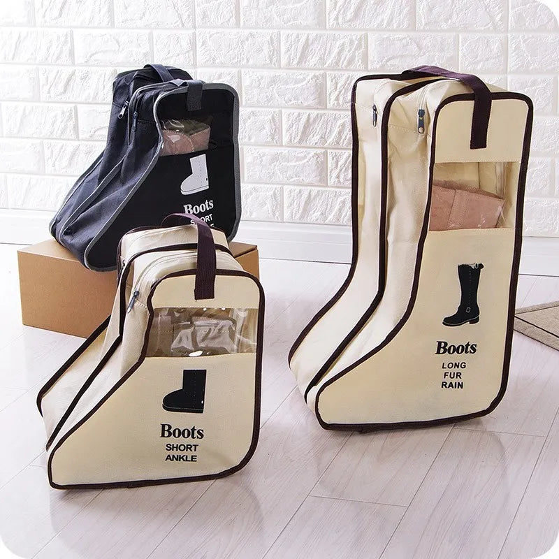 Φιλικές προς το περιβάλλον τσάντες αποθήκευσης παπουτσιών για ιππασία, αδιάβροχες μπότες βροχής, αδιάβροχη θήκη με φερμουάρ, φορητός οργανωτής ταξιδιού, μη υφασμένο ύφασμα