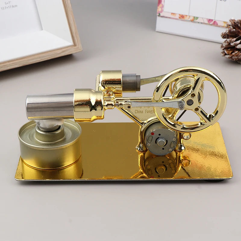 Hot Air Stirling Engine Model - Educational Science Toy for Dynamic Physics Experiments 1PC