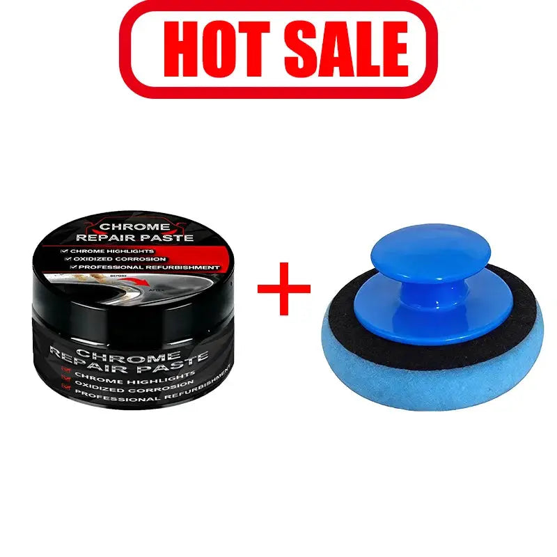 Polishing Paste for Chrome Plated Cars Fix Scratches on Door Handles Window Frames Car Logos Restore Surface Shine k*61 by InterCyprus Trading Ltd