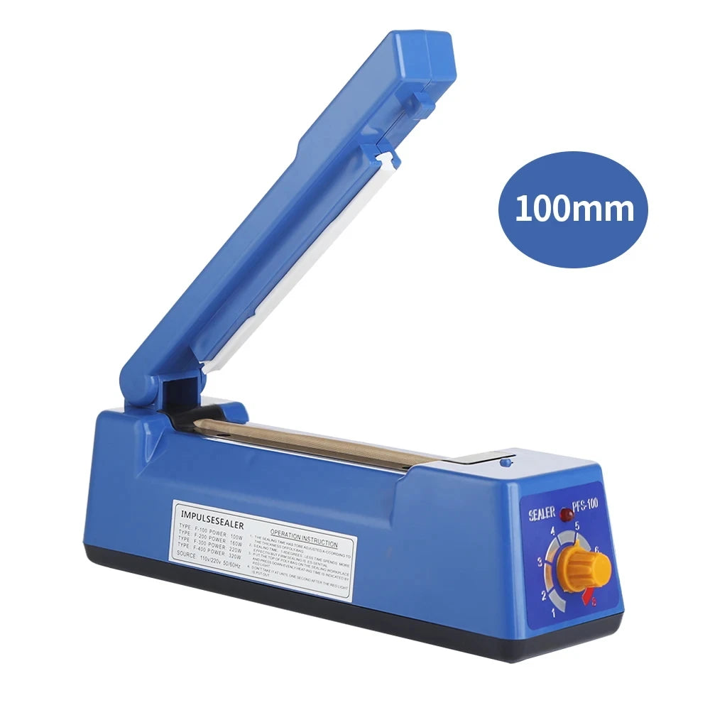 Impulse Sealer Electric Heat Sealing Machine &ndash; Fast Heat 100mm / US Plug 110V