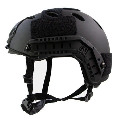 BOOIU Airsoft Tactical Helmet &ndash; Thickened ABS Shell FPJ BK Round hole