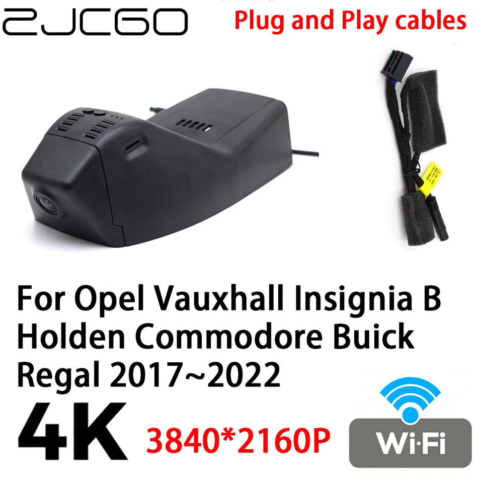 Dash Cam For Opel And Vauxhall Insignia B Dual Lens 4K 2160P Front And Rear Plug And Play