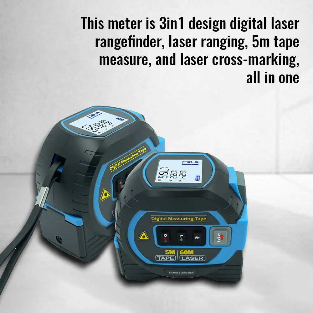 Protable Laser Tape Measure 3in1 &ndash; High Precision Laser