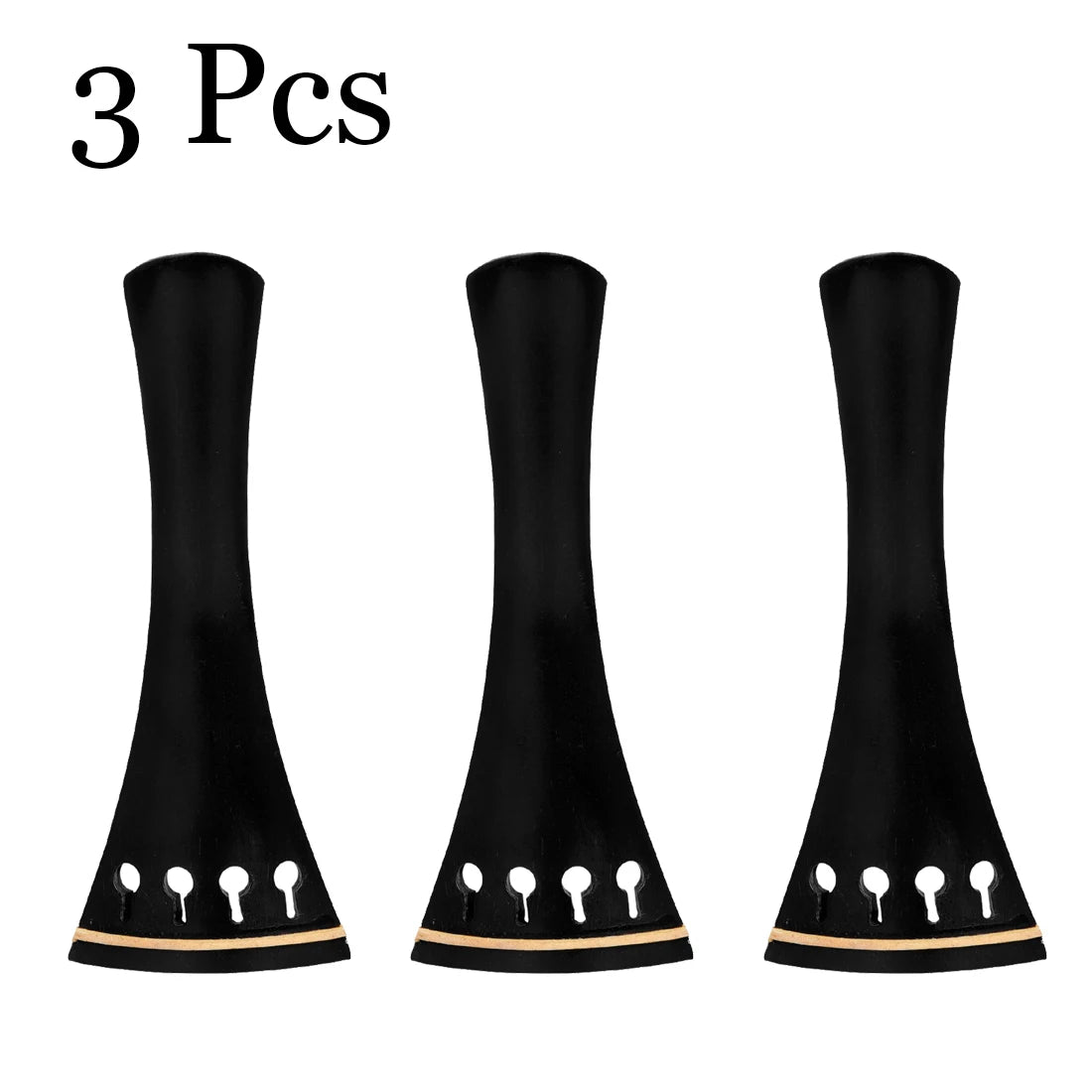 Violin String Board 1/2 3/4 4/4 Ebony Boxwood &ndash; Durable 3 Pcs 3-4 Black