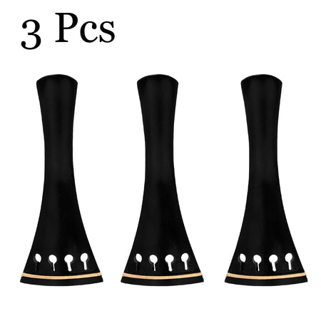 Violin String Board 1/2 3/4 4/4 Ebony Boxwood &ndash; Durable 3 Pcs 3-4 Black