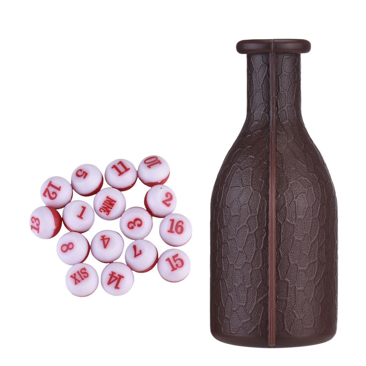 Billiard Shaker Bottle &ndash; Versatile Pool Accessory for Games brown