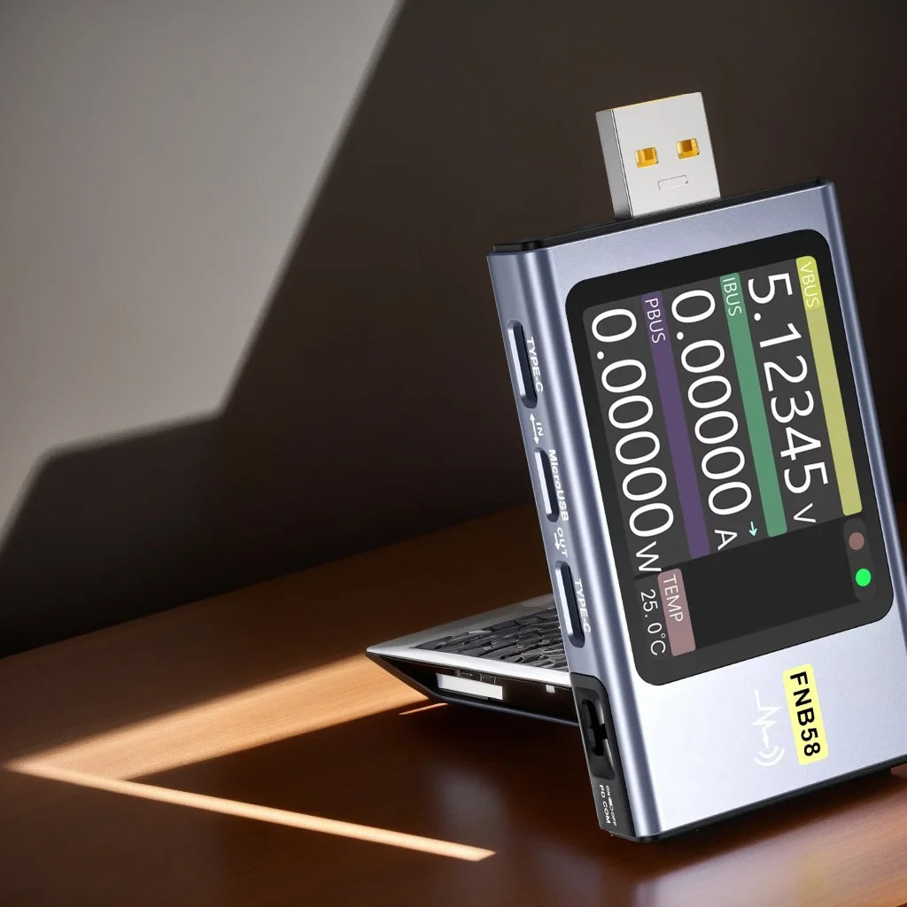 FNIRSI-FNB58 Digital Voltmeter Ammeter &ndash; Fast Type-C Charge Detection