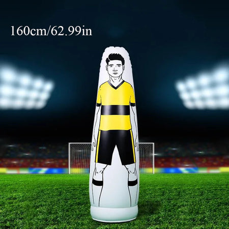 Soccer Inflatable Wall Training Dummy &ndash; Ideal Free Kick Training Aid yellow--1.6m