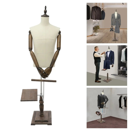 Male Clothing Store Display Racks &ndash; Height Adjustable