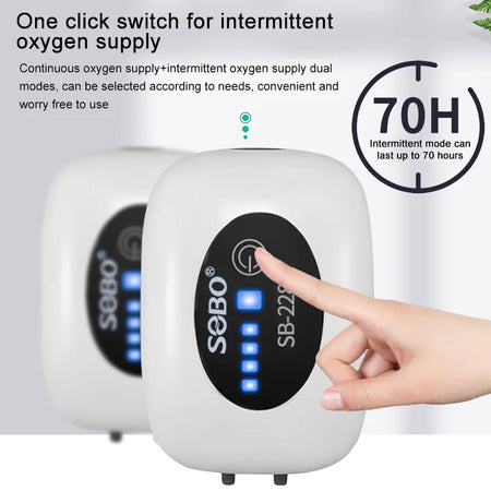 SOBO AB479-9 Aquarium Air Pump &ndash; Silent USB Rechargeable