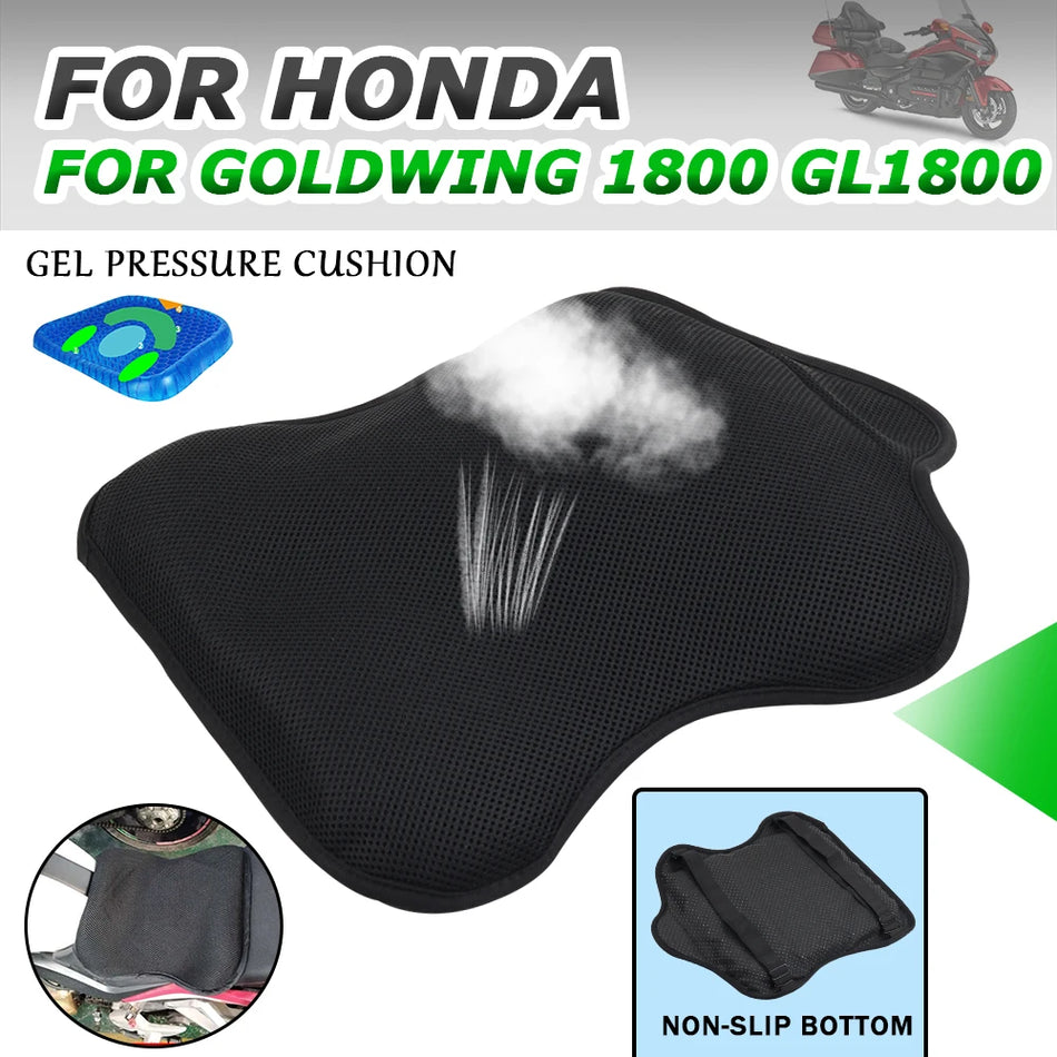 Honda GL1800 Goldwing Gel Seat Cushion Cover with Pressure Air Pad