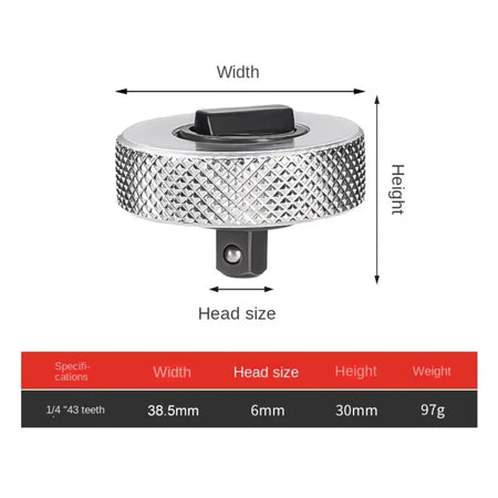 Mini Ratchet Wrench - Portable, Durable, Reversible Square Drive Tool 1-4