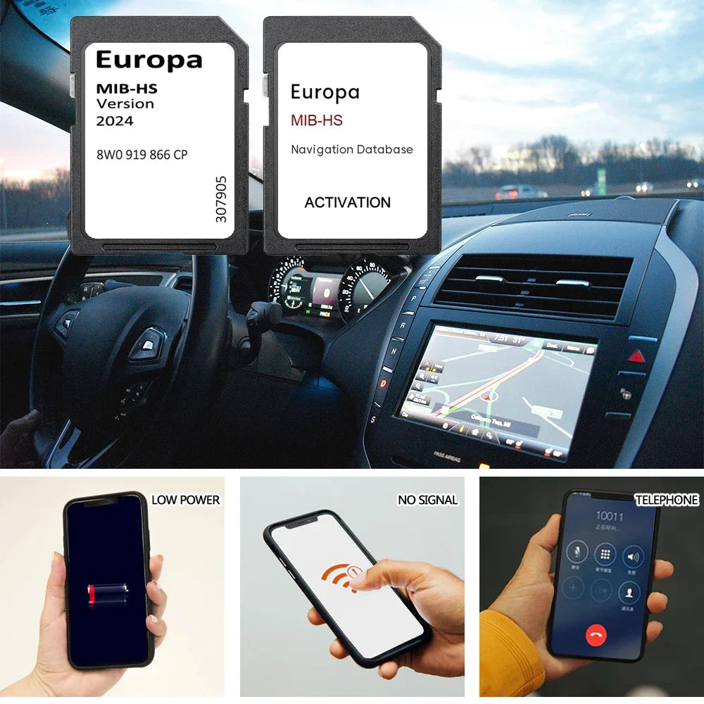 2024 Update Europe UK Maps 8W0919866CP &ndash; 16GB SD GPS Card