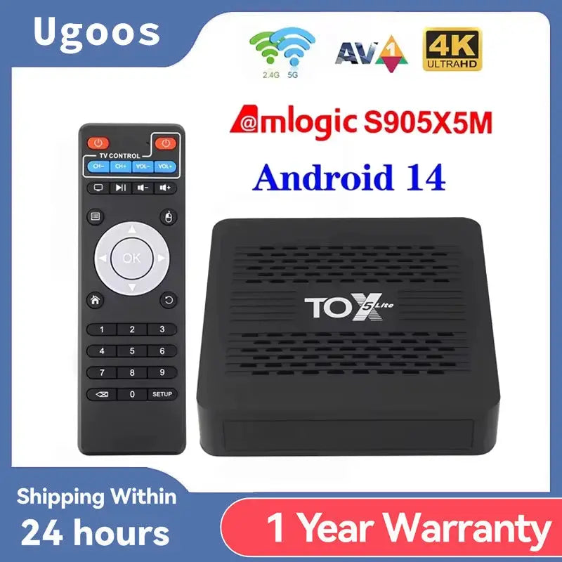 Android 14 Smart TV Box 2GB RAM 32GB Storage S905X5M 4K Media Player by InterCyprus Trading Ltd