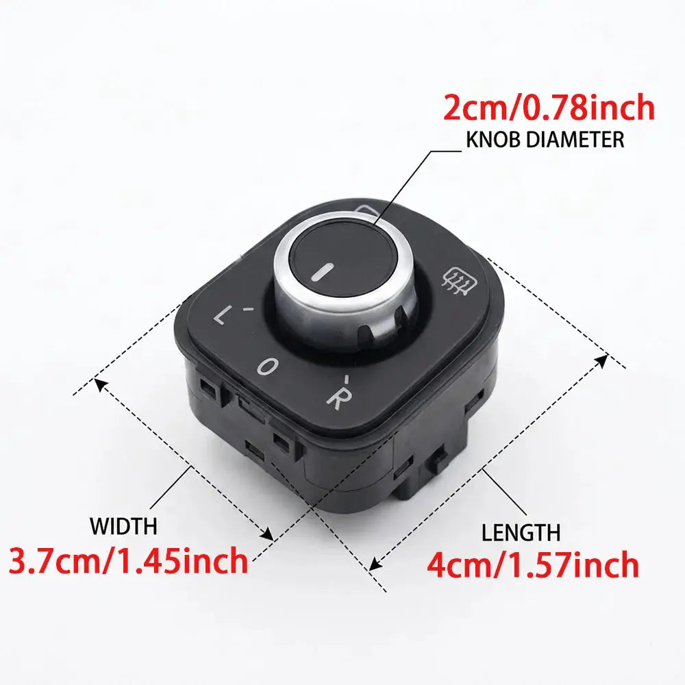 Mirror Control Switch For VW Golf Jetta Mk5 Mk6 CC Passat B6 by InterCyprus Trading Ltd