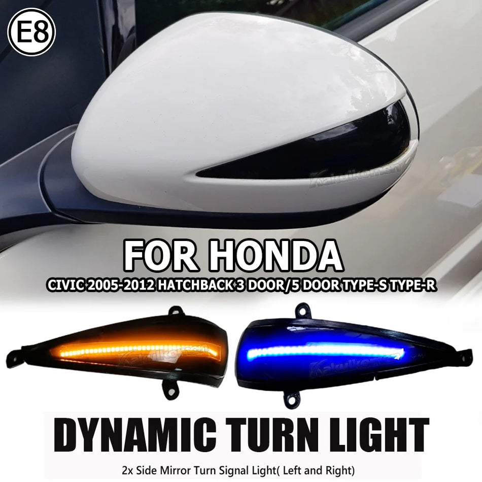 LED Dynamiczne Światło Kierunkowskazu dla Honda Civic MK8 FN Type-S Type-R, 2005-2012