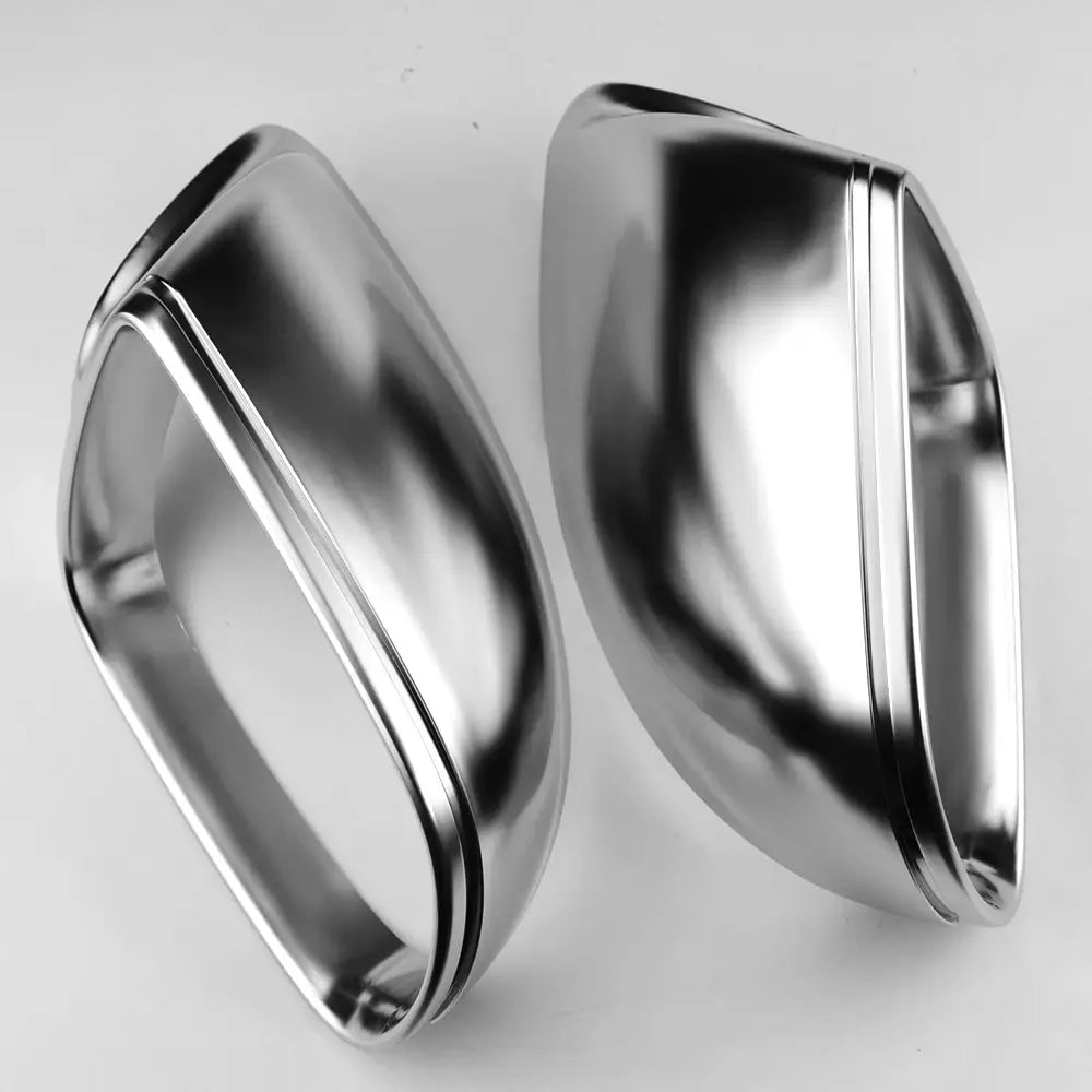 Side Mirror Covers Chrome Silver Matte For Audi Q5 8R Q7 4L SQ5 by InterCyprus Trading Ltd