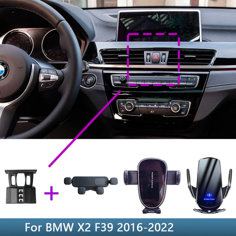 BMW X2 F39 Trådlös Laddning Bil Telefonfäste Fast Bas