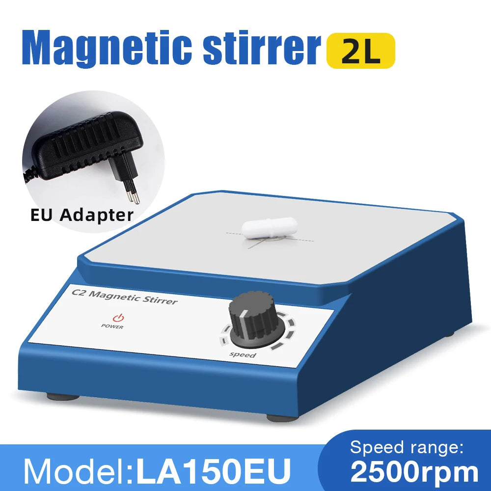 C2 Magnetic Stirrer &ndash; Electronic Speed Control 2500 RPM EU Plug