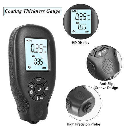 HW-300 Digital Car Coating Thickness Gauge &ndash; LCD Display