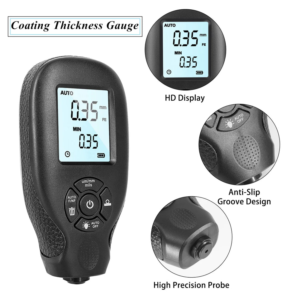 HW-300 Digital Car Coating Thickness Gauge &ndash; LCD Display