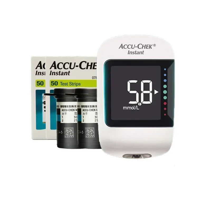 ACCU Chek Instant S Blood Glucose Meter &ndash; Accurate and Easy Testing Meter and 50pcs