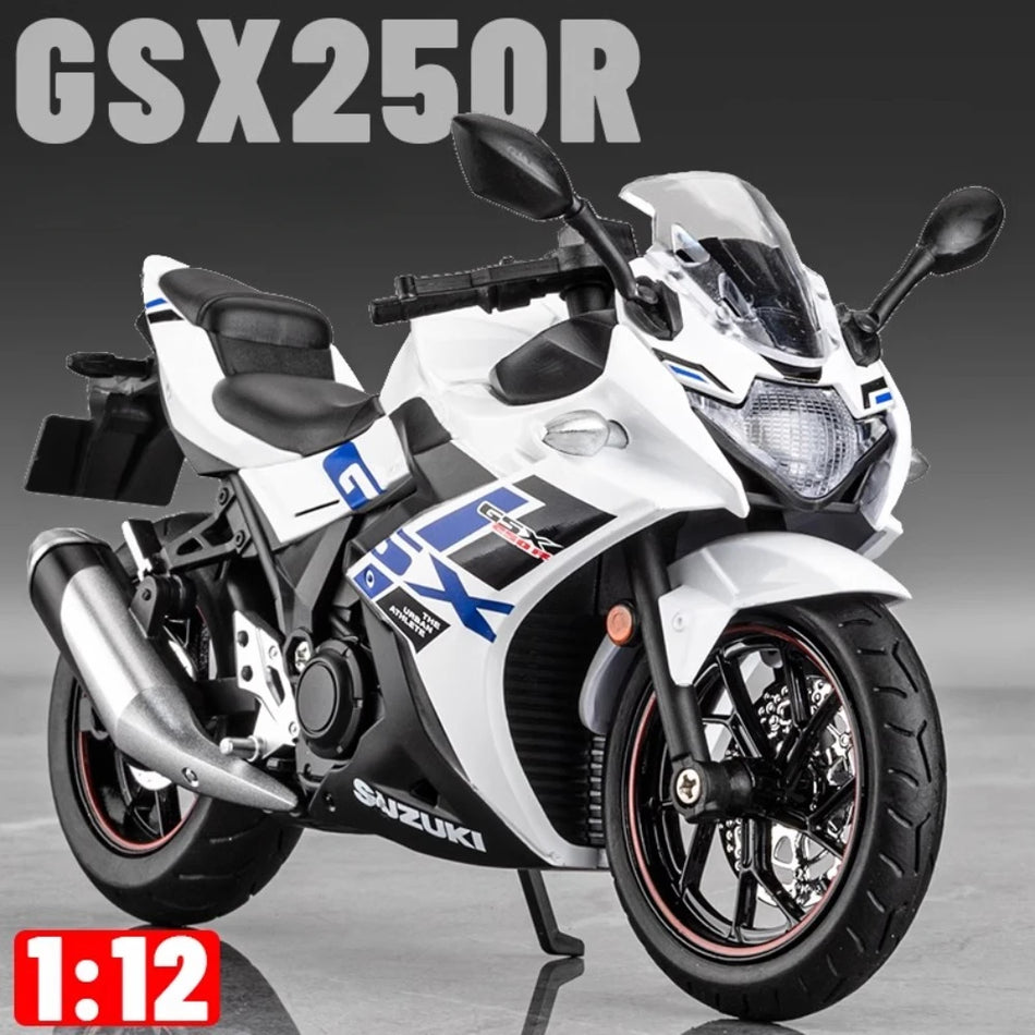 Modelo de motocicleta de metal fundido con absorción de impactos para Suzuki GSX-250R GSX-R1000R
