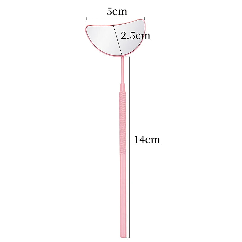 Myaokue-up Semicircle Eyelash Extension Checking Mirror